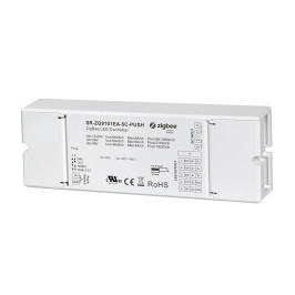 LED valdiklis 12-48V DIM / RGBW / CCT / RGB + CCT, PUSH-DIM, ZigBee, 5x8A, Sunricher