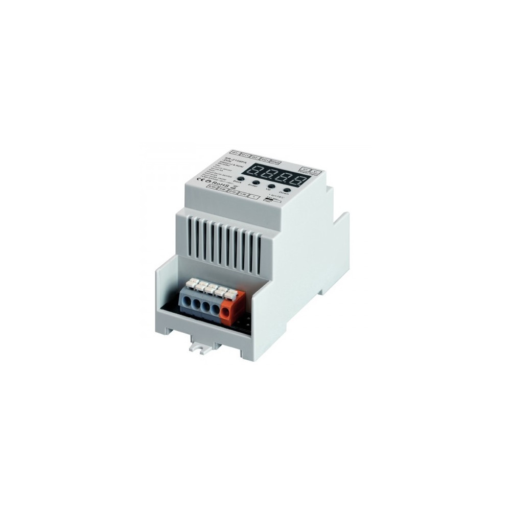 Apšvietimo valdiklis SR-2108FB-DIN, DMX512, RDM, +standalone, 12-36V DC, 4x5A, DIN, Sunricher