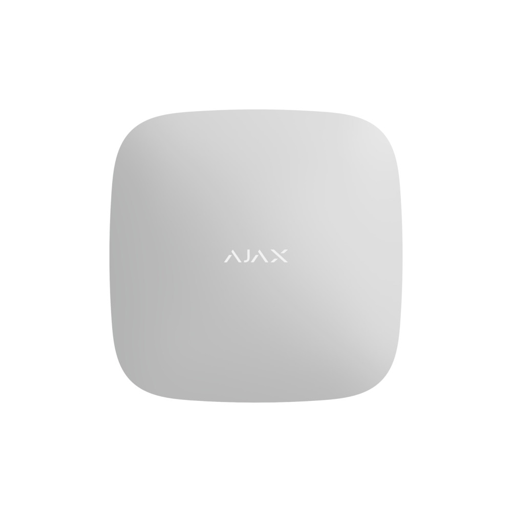 HUB 2 bevielė centralė, 2x SIM 2G, LAN, 100 įrenginių, 50 vartotojų, balta, Ajax
