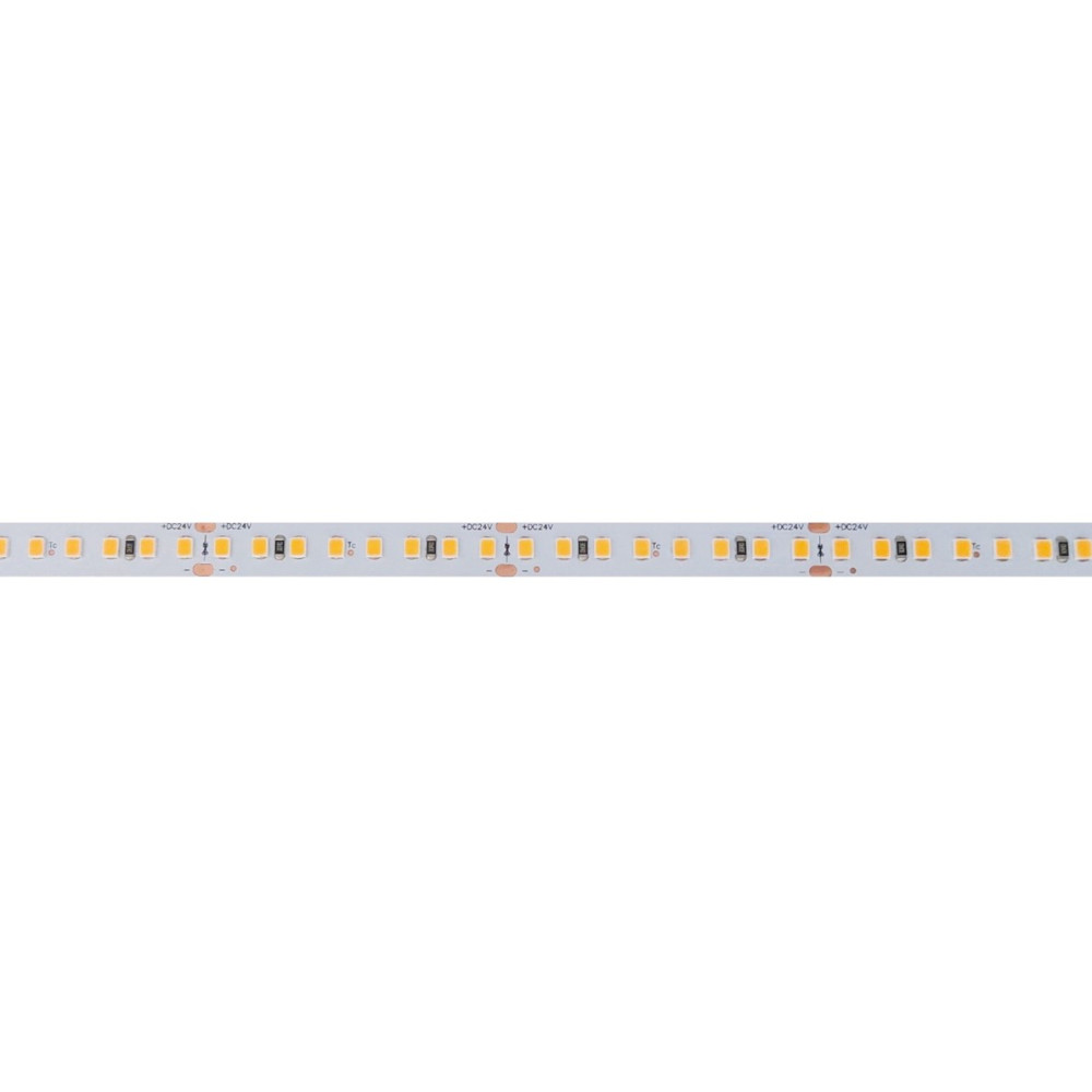 LED juosta 5m ritė, 24Vdc, 160LED/ m, 7.2W/ m, 175lm/ W, šiltai balta 3000K, Bridgelux SMD