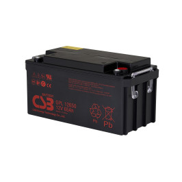 Akumuliatorius 12V 65Ah I2 (M6) Pb CSB projektinis amžius iki 10 metų AGM VRLA