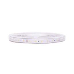 LED juosta 5m ritė 24V 14.4W/ m hermetiška IP67, T formos, šiltai balta 3000K