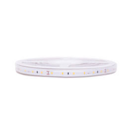 LED juosta 5m ritė 24V 14.4W/ m hermetiška IP67, T formos, šiltai balta 3000K