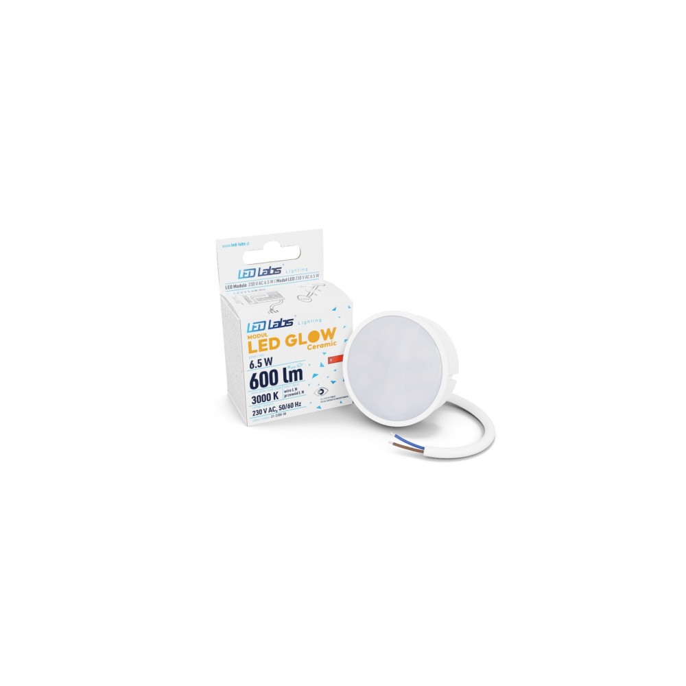 LED lemputė GLOW 230V AC 6.5W 3000K šiltai balta
