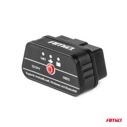 OBD2 diagnostikos skeneris, PIC25K80, Bluetooth, AMIO