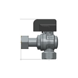 SENA VA30 DK kampinis ventilis 3/ 4" v/ v, su laisva veržle