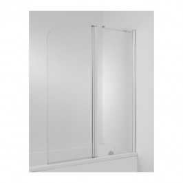 CUBITO Vonios sienelė varstoma 2 dalių  plotis 1150 mm profil. sidabr. sp. skaidrus stiklas