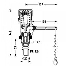 Traukos reguliatorius TRV Honeywell FR 124-3/ 4AM