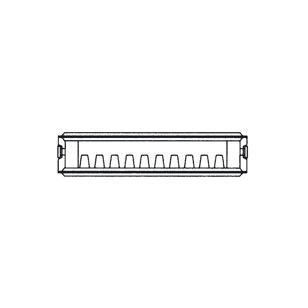 Renovacinis plieninis radiatorius HM 21C-AT-55-0600, prijungimas šoninis