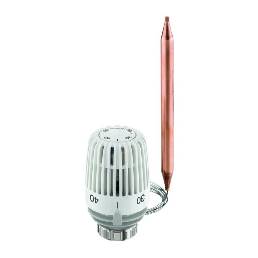 Termostatinė galva K 2m kapiliaras 20-50°C, su laidžiu šilumai pagrindu ir tvirtinimo spyruokle