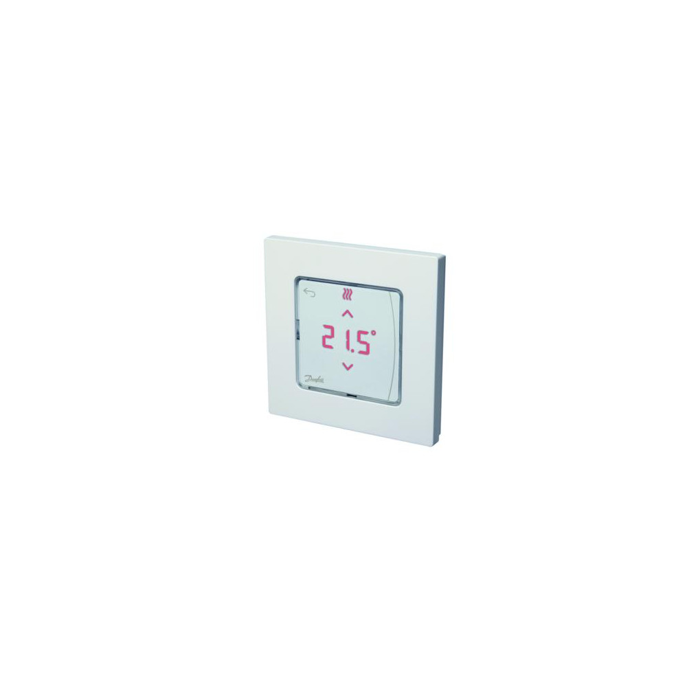 Icon™ su displėjumi, įleidžiamas į sieną patalpos termostatas 230V/ 50Hz, temp. ribos 5-35C, 3A/ 230V AC