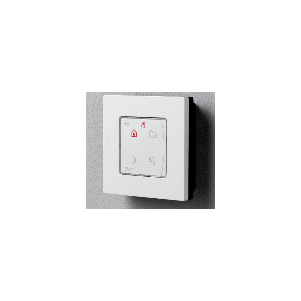 Icon™ su displėjumi, programuojamas, virštinkinis patalpos termostatas 230V/ 50Hz, temp. ribos 5-35C, 3(1)A/ 230V AC