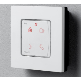 Icon™ su displėjumi, programuojamas, virštinkinis patalpos termostatas 230V/ 50Hz, temp. ribos 5-35C, 3(1)A/ 230V AC
