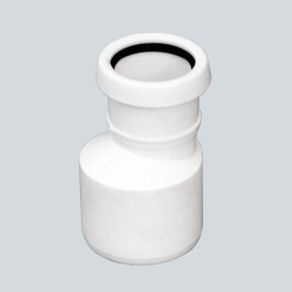 Vidaus kanaliz. perėjimas trumpas movai PP HT 50x32 mm, balta