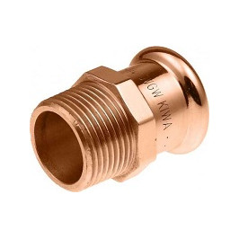 Varinė pres. jungtis su išoriniu sriegiu KAN-therm, 18 x 1/ 2"