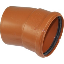 Lauko kanaliz. PVC alkūnė 110/ 15°