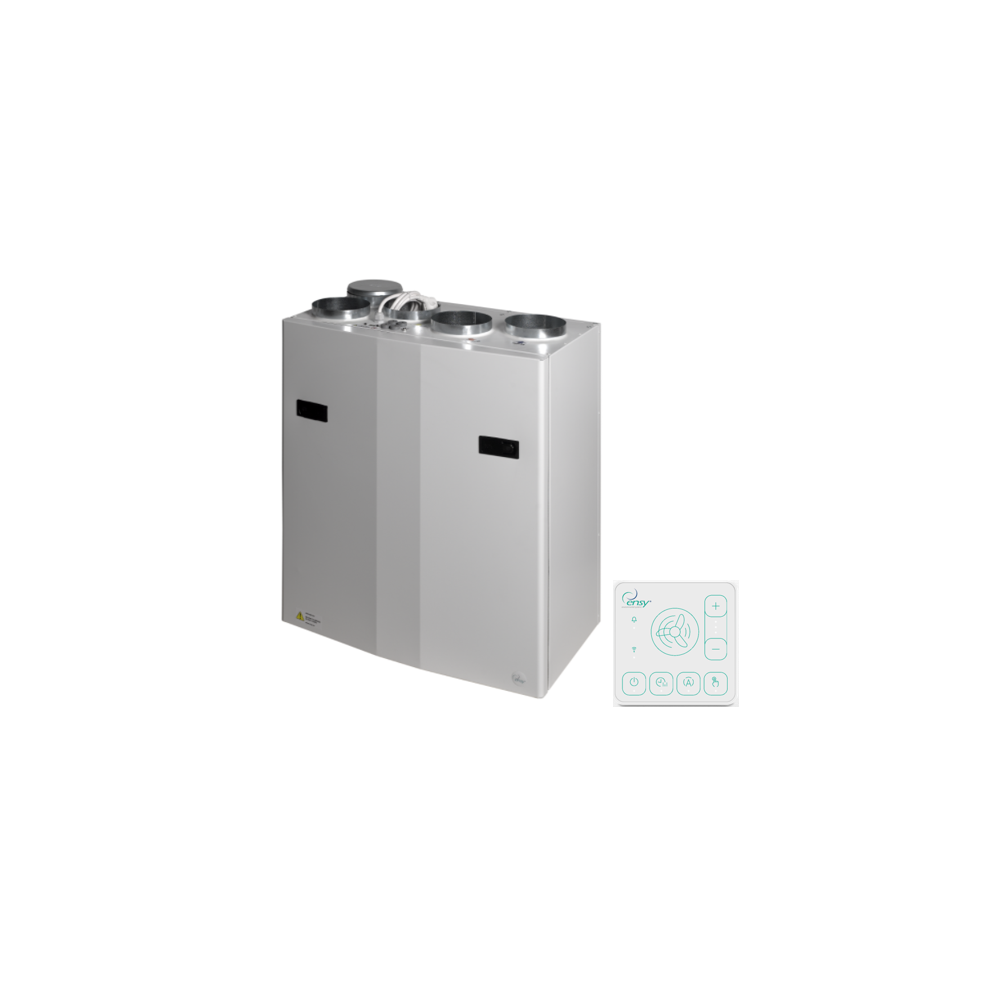 Rekuperatorius ENSY WAVE 300BV vert. kair.p. su Wi-Fi ir Bluetooth valdikliu