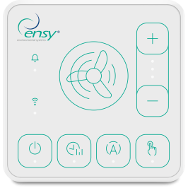 Rekuperatorius ENSY WAVE 400HH/ 1 lubinis deš. p. su Wi-Fi ir Bluetooth valdikliu