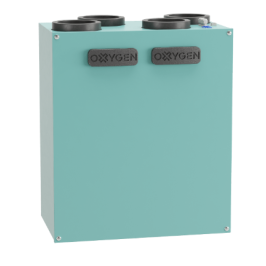 Rekuperatorius Oxygen EASY V400E vert.deš. pus. 400m3/ h, entalp. CO2 daviklis
