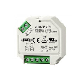 DALI sistemos signalo keitiklis į 1-10V, su 230V rėle iki 300W, Sunricher
