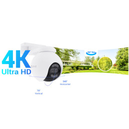 Wi-Fi kamera H80x, dviejų objektyvų 8MP + 2MP, spalvotas naktinis matymas, MicroSD iki 512GB
