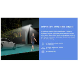 Wi-Fi kamera H90, dviejų objektyvų, 4MP + 4MP, 2.8 / 6mm, IP65, spalvotas naktinis matymas