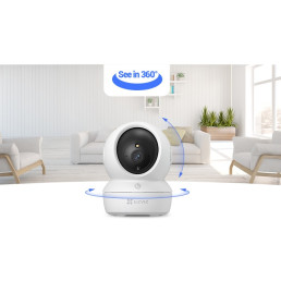 Wi-Fi kamera H6C PRO, 3MP 2K, 360° valdoma, Micro SD iki 512GB, IP20