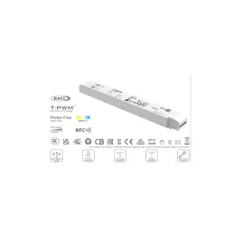 240W 24V NFC TW DALI 2 DT8 CCT valdomas LED maitinimo šaltinis