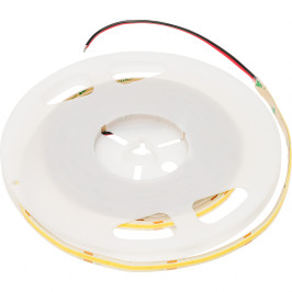 LED juosta, 24Vdc, 11W/ m, COB 480LED/ m, 1200lm, šiltai balta 3000K, IP65 hermetiška, 180°