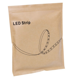LED juosta, 24Vdc, 11W/ m, COB 480LED/ m, 1200lm, šiltai balta 3000K, IP65 hermetiška, 180°