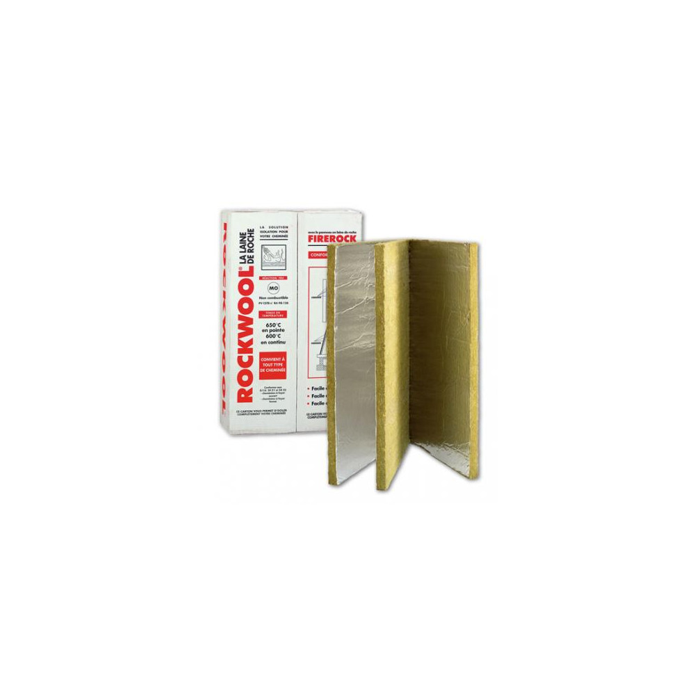 Akm.vata FIREROCK su al.fol. 1000x600x30 mm (PL FP AL 30)
