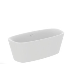 Ideal Standard Dea Duo laisvai pastatoma akrilinė vonia 170x75 cm su Click-Clack nuotekų vožtuvu, vidus ir išorė matin