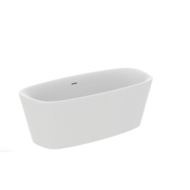 Ideal Standard Dea Duo laisvai pastatoma akrilinė vonia 170x75 cm su Click-Clack nuotekų vožtuvu, vidus ir išorė matin