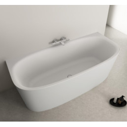 Ideal Standard Dea Duo prie sienos statina akrilinė vonia 180x80 cm su Click-Clack nuotekų vožtuvu, vidus ir išorė mati
