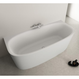 Ideal Standard Dea Duo prie sienos statina akrilinė vonia 180x80 cm su Click-Clack nuotekų vožtuvu, vidus ir išorė mati