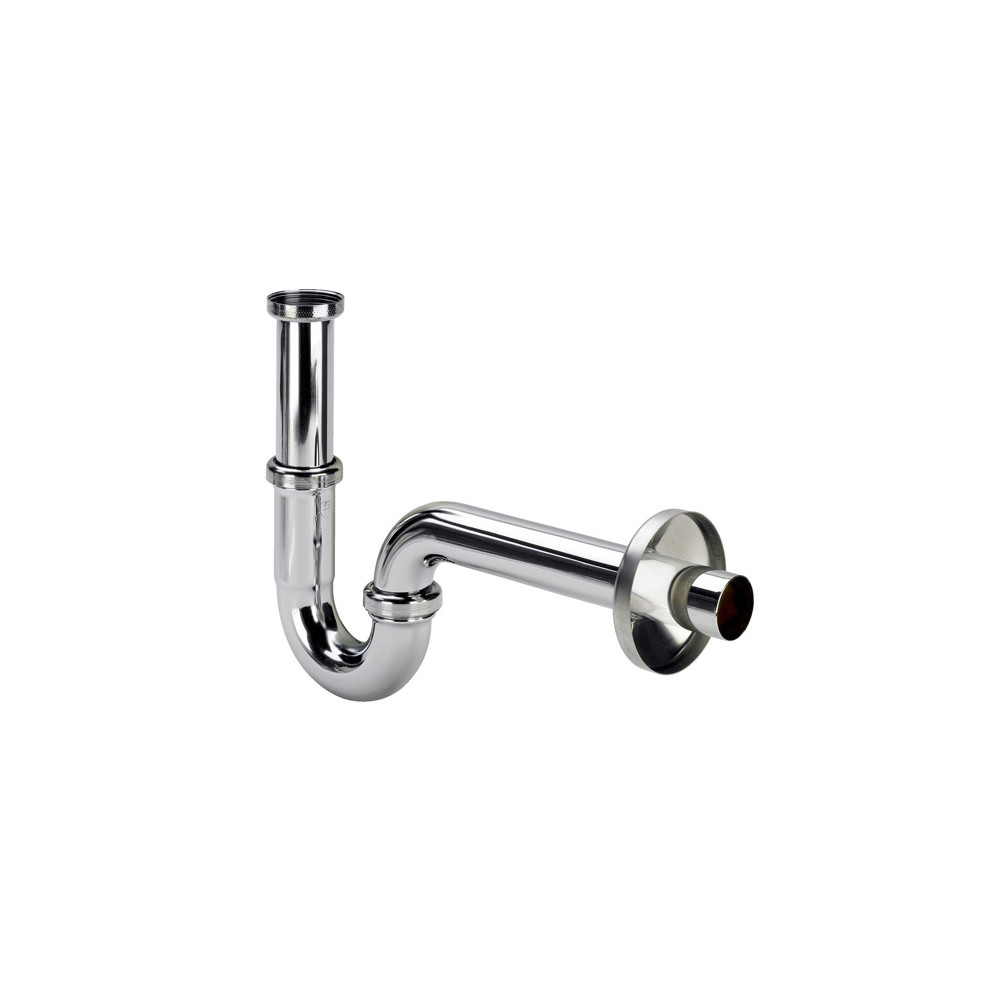 Praustuvo sifonas vamzdelinis, be ventilio, 1 1/ 4 x 32, chromas