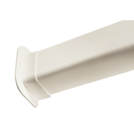 Tiesus kanalo užbaigimas prie sienos 90x65mm, baltas (pilna dėžė 16vnt.)