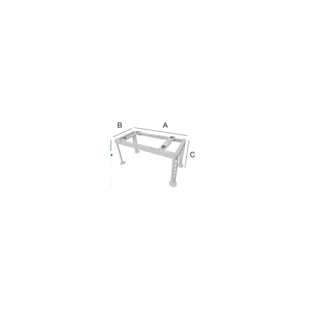 Rėmas lauko daliai , 850x480 mm, H 400mm, Maks. 200 kg