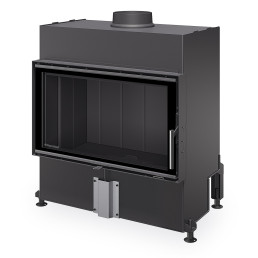 Plieninis židinio ugniakuras Romotop HEAT H4X 06, 80.50, juoda pakura IGN