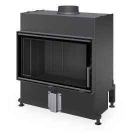 Plieninis židinio ugniakuras Romotop HEAT H4X 06, 80.50, juoda pakura IGN