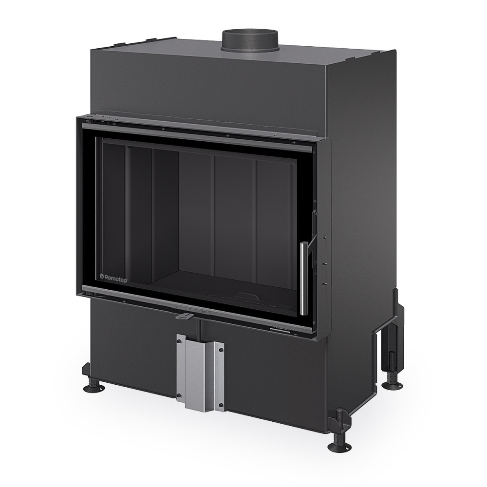 Plieninis židinio ugniakuras Romotop HEAT H4Z 06, 70.50, juoda pakura IGN