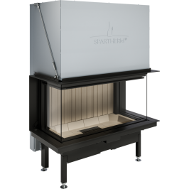 Plieninis židinio ugniakuras Spartherm Premium A-3RL-100h, trimis stiklais (d.200)
