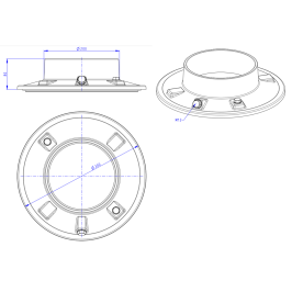Ketinis flanšas Romotop Dynamic 3G židiniams, 200 mm