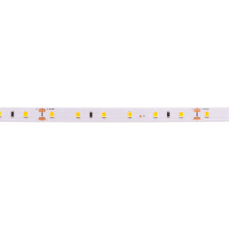 LED juosta, 5m ritė, 24V 4.8W/ m nehermetiška IP20 šiltai balta 3000K Bridgelux SMD