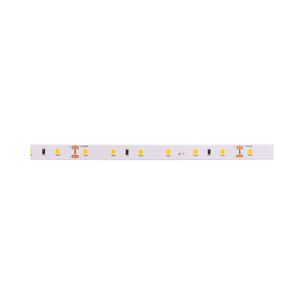LED juosta, 5m ritė, 24V 4.8W/ m nehermetiška IP20 šiltai balta 3000K Bridgelux SMD