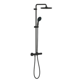 Termostatinė dušo sistema Grohe Tempesta System 250 (galva Ø250, 2`jų srovių rankinis dušas, 8 l/ min), juoda matinė