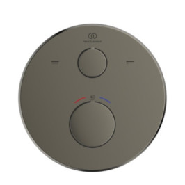 Ideal Standard Ceratherm 100 potinkinio termostatinio vonios/ dušo maišytuvo virštinkinė dalis,apvali, magnetic grey spa...