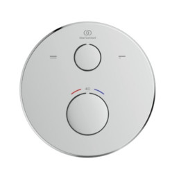 Ideal Standard Ceratherm 100 potinkinio termostatinio vonios/ dušo maišytuvo virštinkinė dalis, apvali, chromas