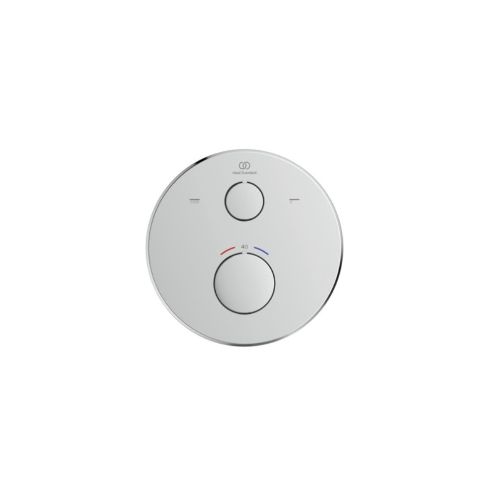 Ideal Standard Ceratherm 100 potinkinio termostatinio vonios/ dušo maišytuvo virštinkinė dalis, apvali, chromas