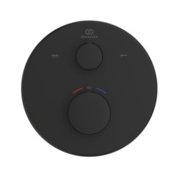 Ideal Standard Ceratherm 100 potinkinio termostatinio vonios/ dušo maišytuvo virštinkinė dalis, apvali, matinė juoda sp